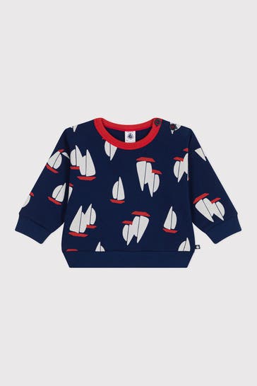 PETIT BATEAU Sweatshirt gemustert