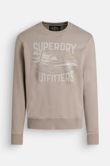 SUPERDRY Sweatshirt steingrau