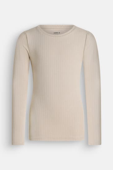 NAME IT Longsleeve 'Suraja' beige