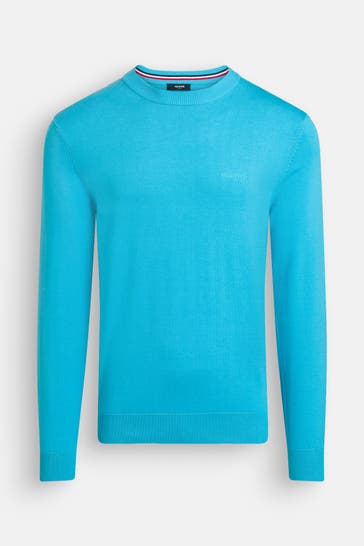 HECHTER Paris Strickpullover cyanblau