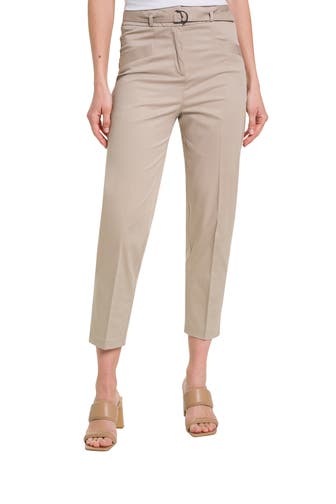 COMMA, Stoffhose beige slim