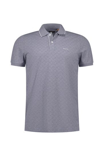 NEW ZEALAND AUCKLAND Polo-Shirt gemustert Regular Fit