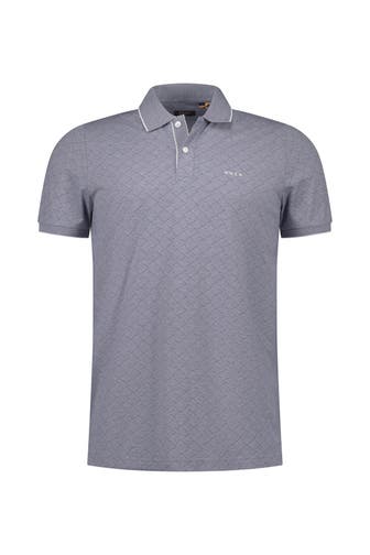 NEW ZEALAND AUCKLAND Polo-Shirt gemustert Regular Fit