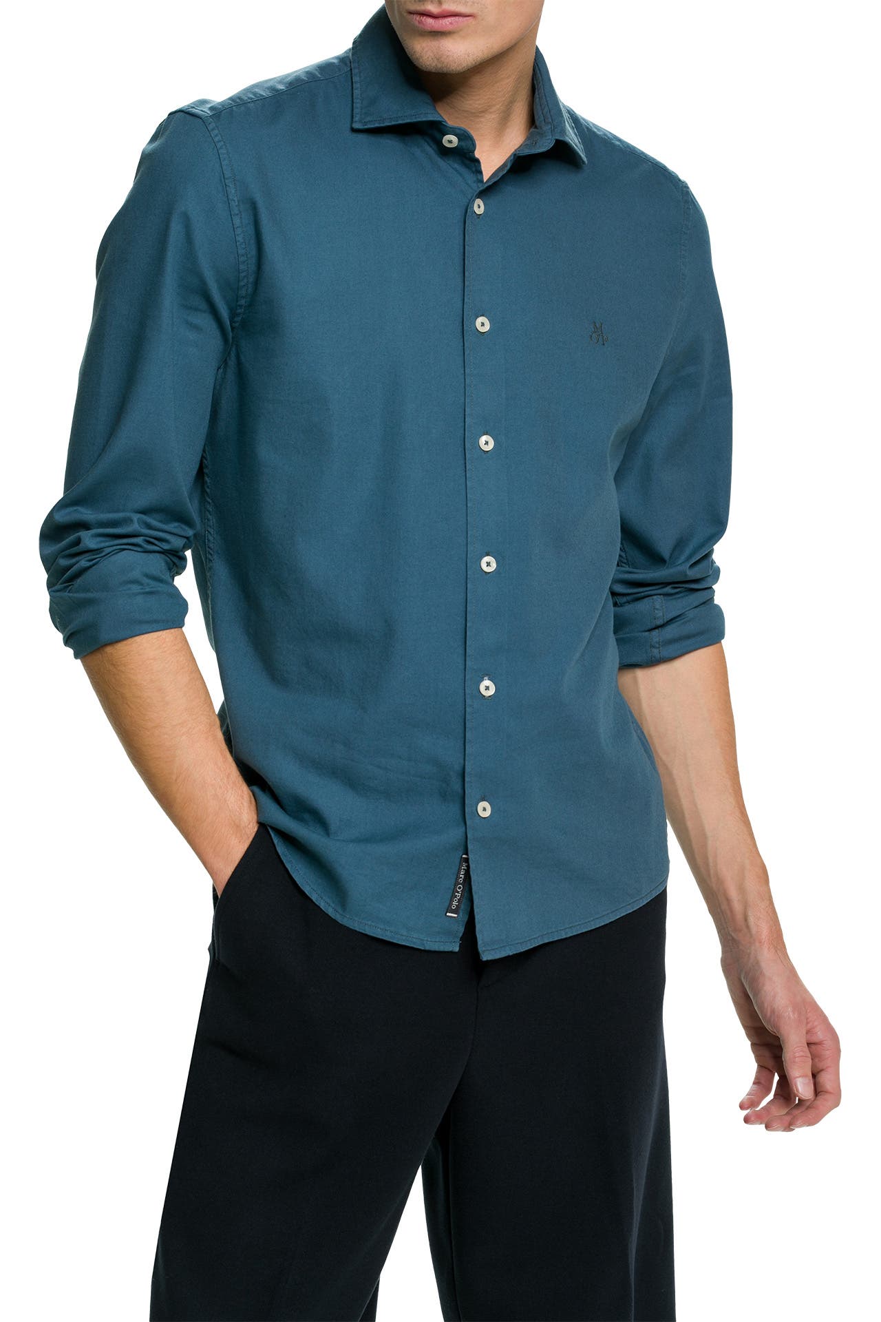 MARC O'POLO Casual-Hemd petrol, Bild 1