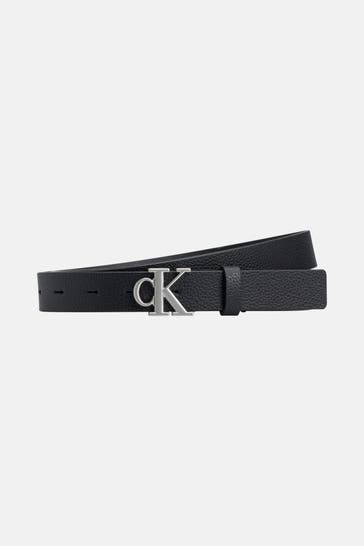 CALVIN KLEIN Ledergürtel schwarz