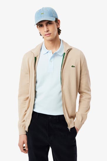 LACOSTE Strickjacke beige