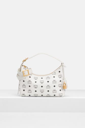 MCM Schultertasche 'Aren Small' weiß
