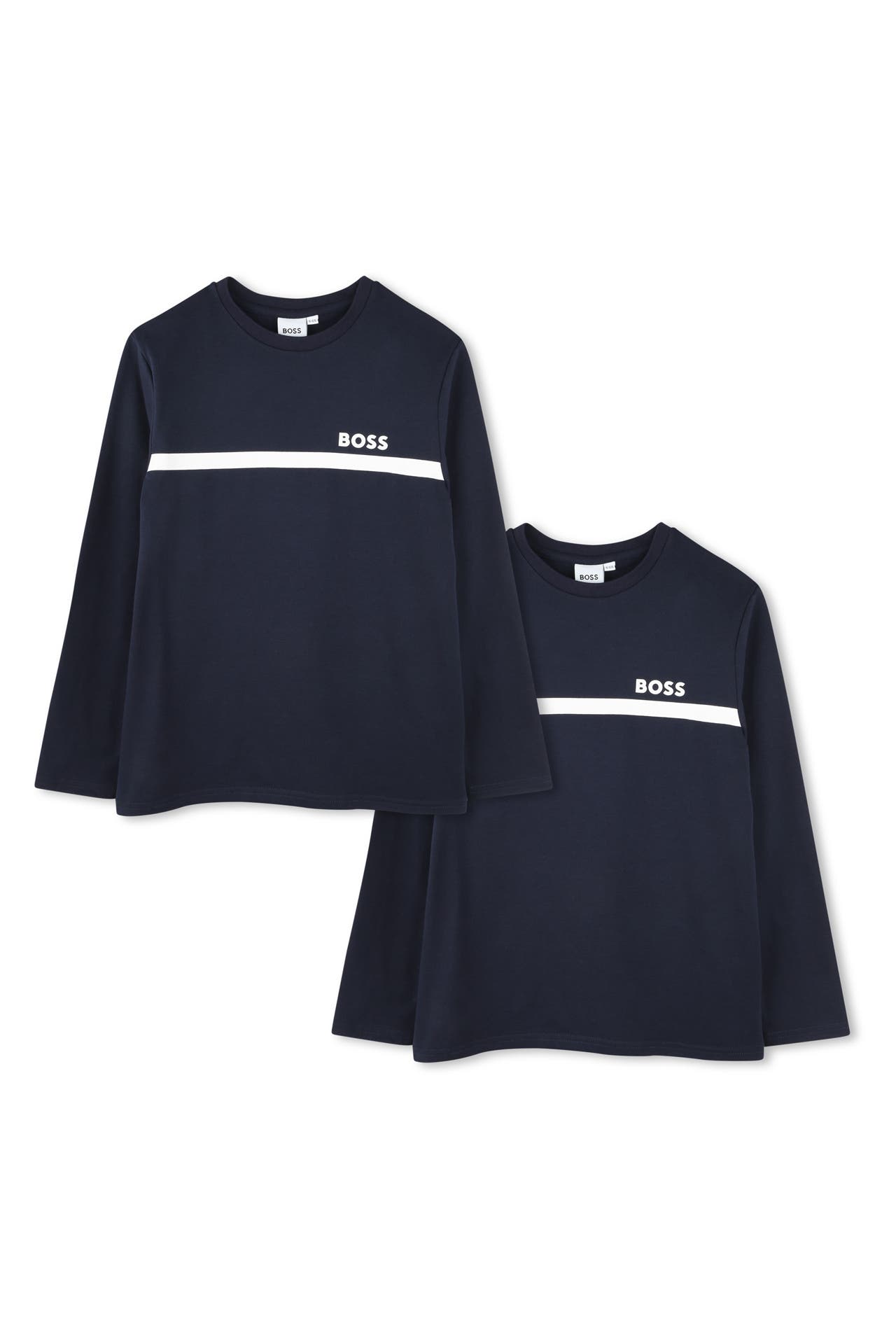 BOSS 2er-Set Longsleeves navy, Bild 1