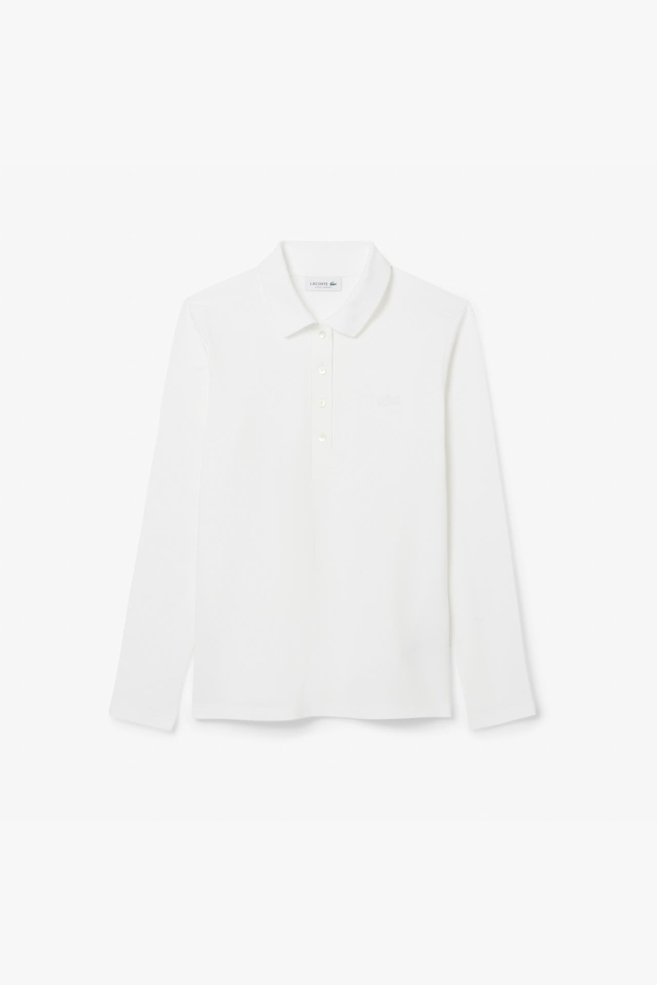 LACOSTE Langarm-Polo weiß, Bild 1