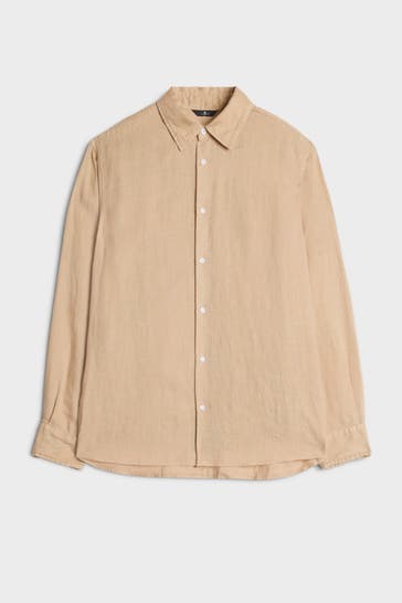7 FOR ALL MANKIND Leinenhemd beige