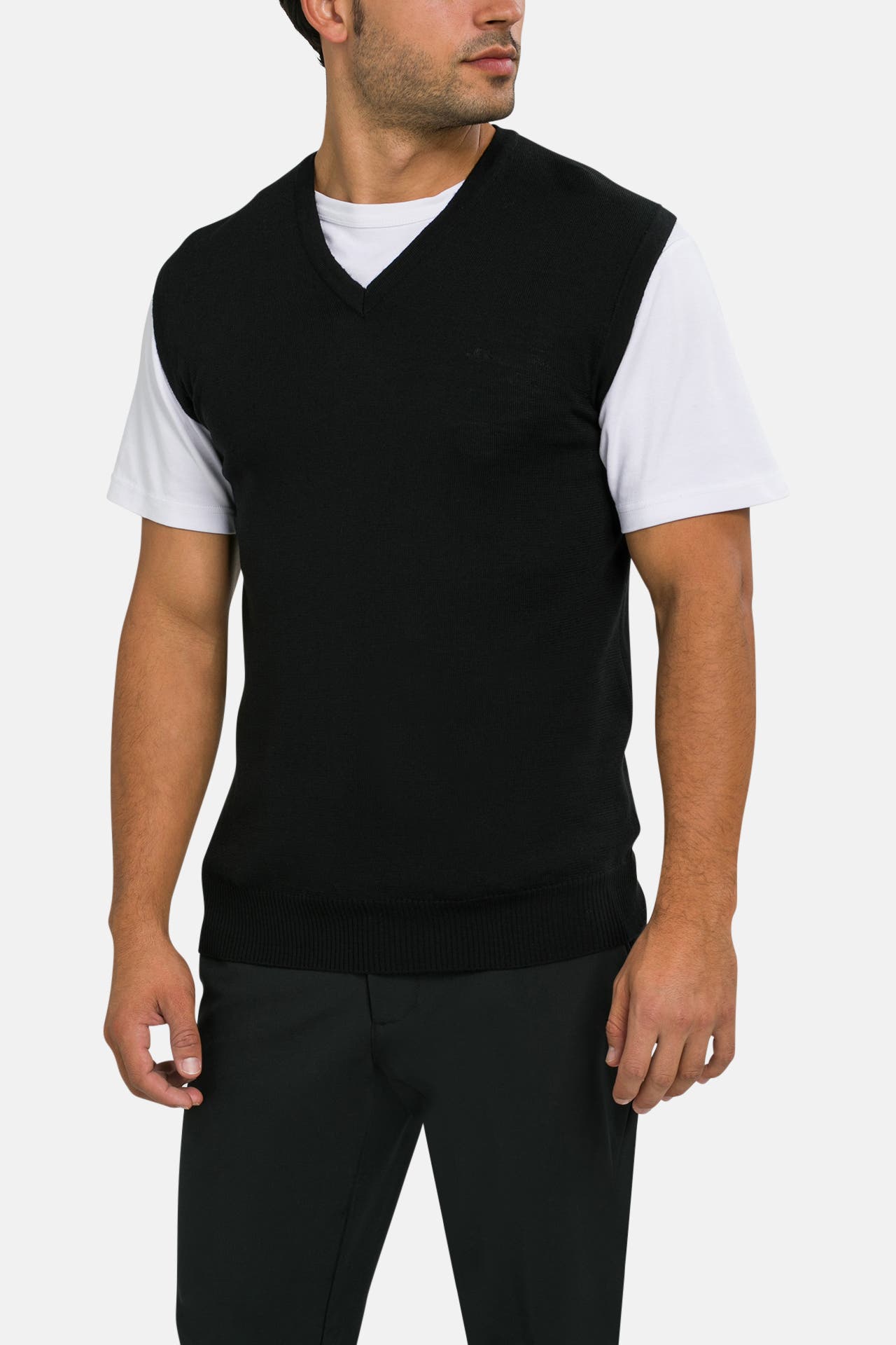 J.LINDEBERG SPORTSWEAR Pullunder 'Liam' schwarz, Bild 1