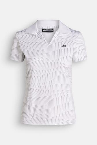 J.LINDEBERG SPORTSWEAR Funktions-Polo 'Cassia' gemustert