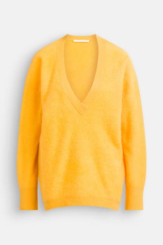 HERZENSANGELEGENHEIT Kaschmirmix-Pullover dunkelgelb