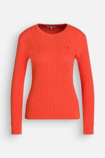TOMMY HILFIGER Strickpullover orange