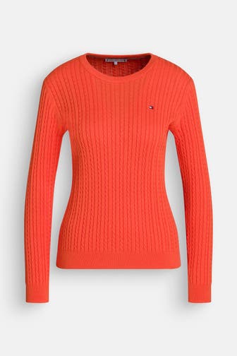 TOMMY HILFIGER Strickpullover orange