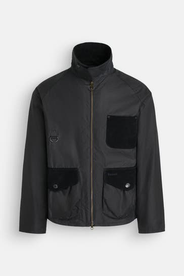 BARBOUR Jacke 'Shoreman Wax' schwarzblau