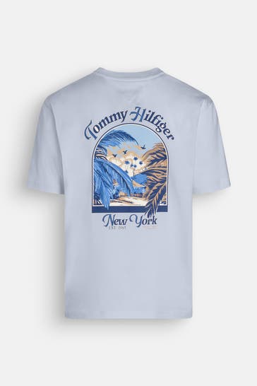 TOMMY HILFIGER T-Shirt hellblau