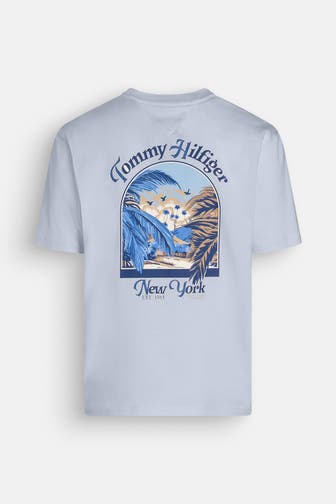 TOMMY HILFIGER T-Shirt hellblau