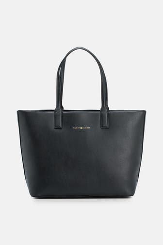 TOMMY HILFIGER Shopper 'Logotape' schwarz