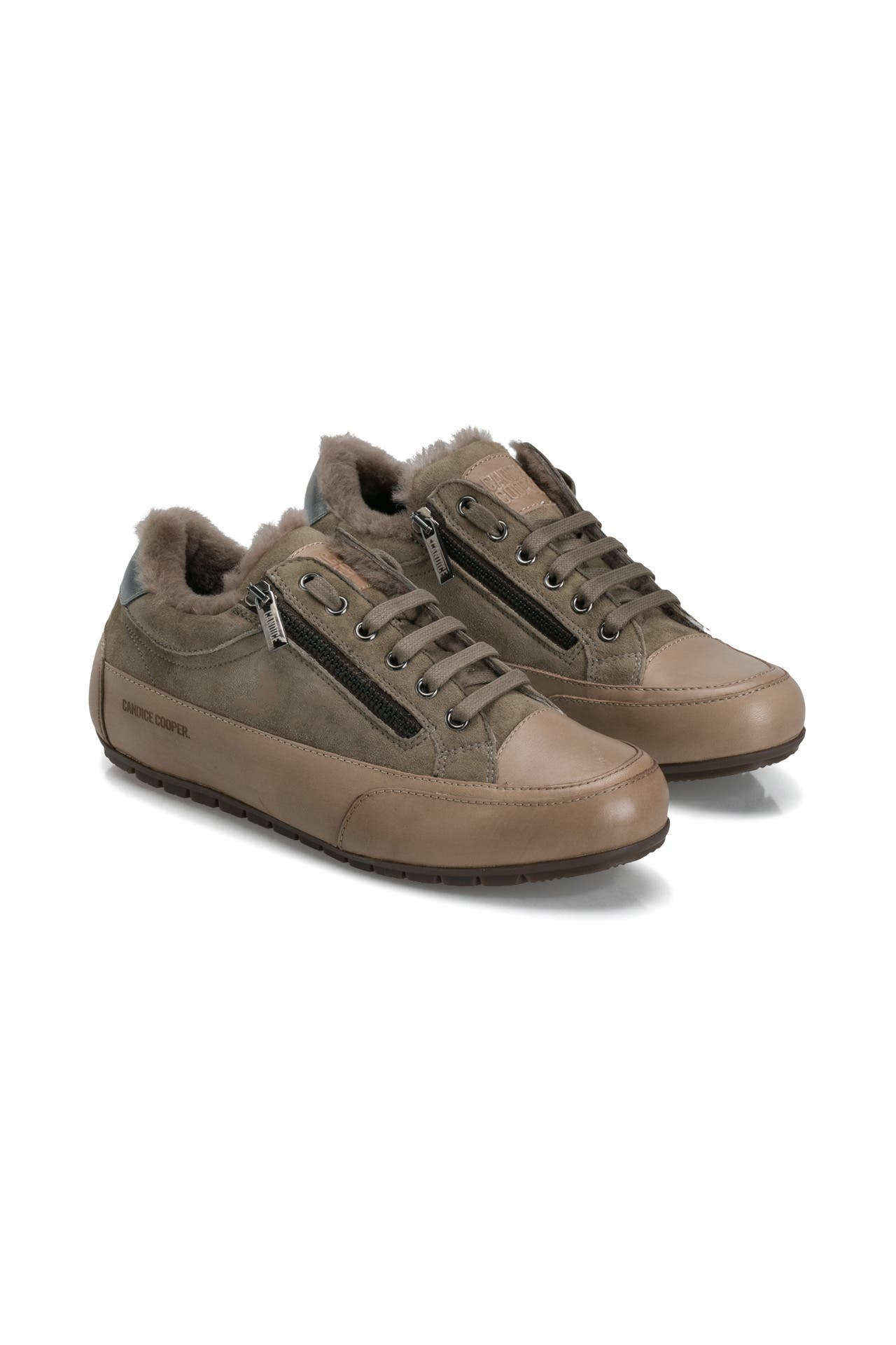 CANDICE COOPER Ledersneaker 'Rock Deluxe' taupe, Bild 1