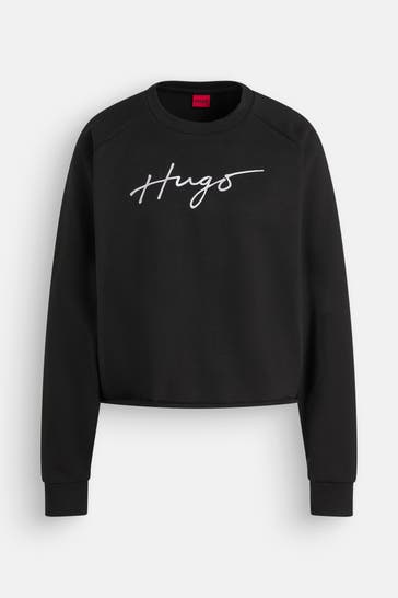 HUGO Sweatshirt schwarz