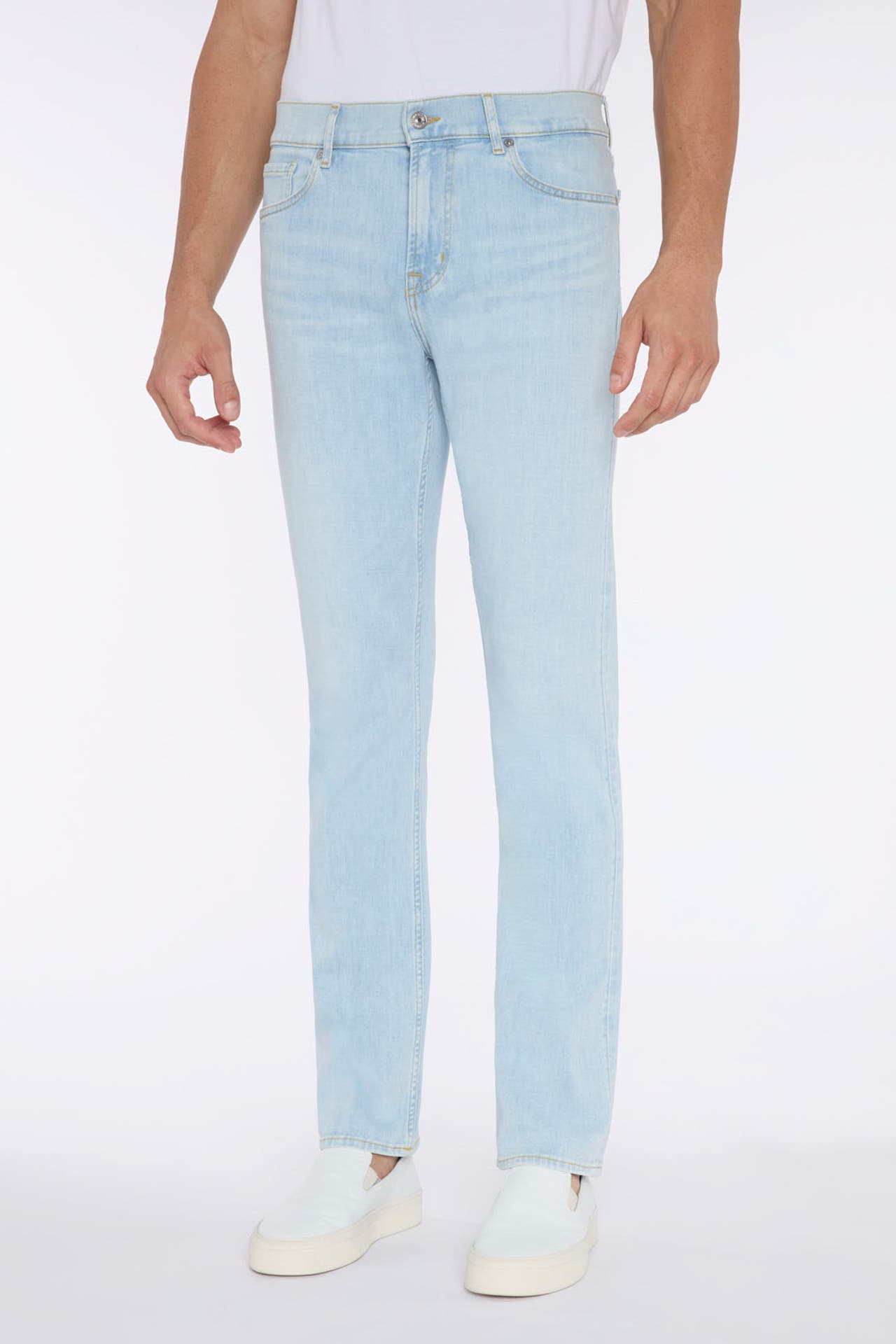 7 FOR ALL MANKIND Jeans hellblau slim, Bild 1