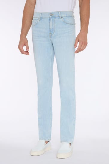 7 FOR ALL MANKIND Jeans hellblau slim