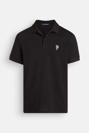 KARL LAGERFELD Polo-Shirt schwarz