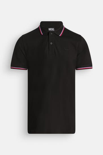DIESEL Polo-Shirt schwarz