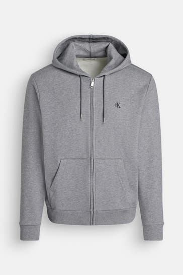 CALVIN KLEIN Sweatjacke grau