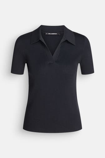 KARL LAGERFELD Polo-Shirt schwarz