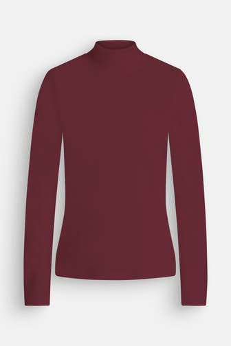 MAERZ MUENCHEN Rollkragenpullover dunkelrot