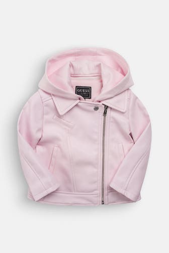 GUESS Kunstlederjacke hellrosa