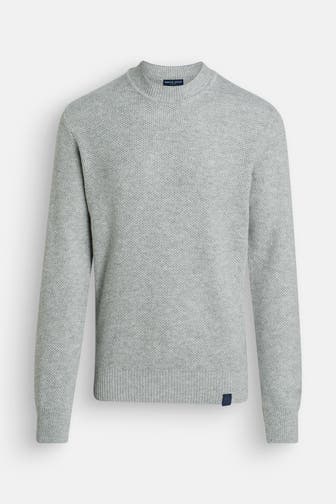 NORTH SAILS Wollmix-Strickpullover hellgrau