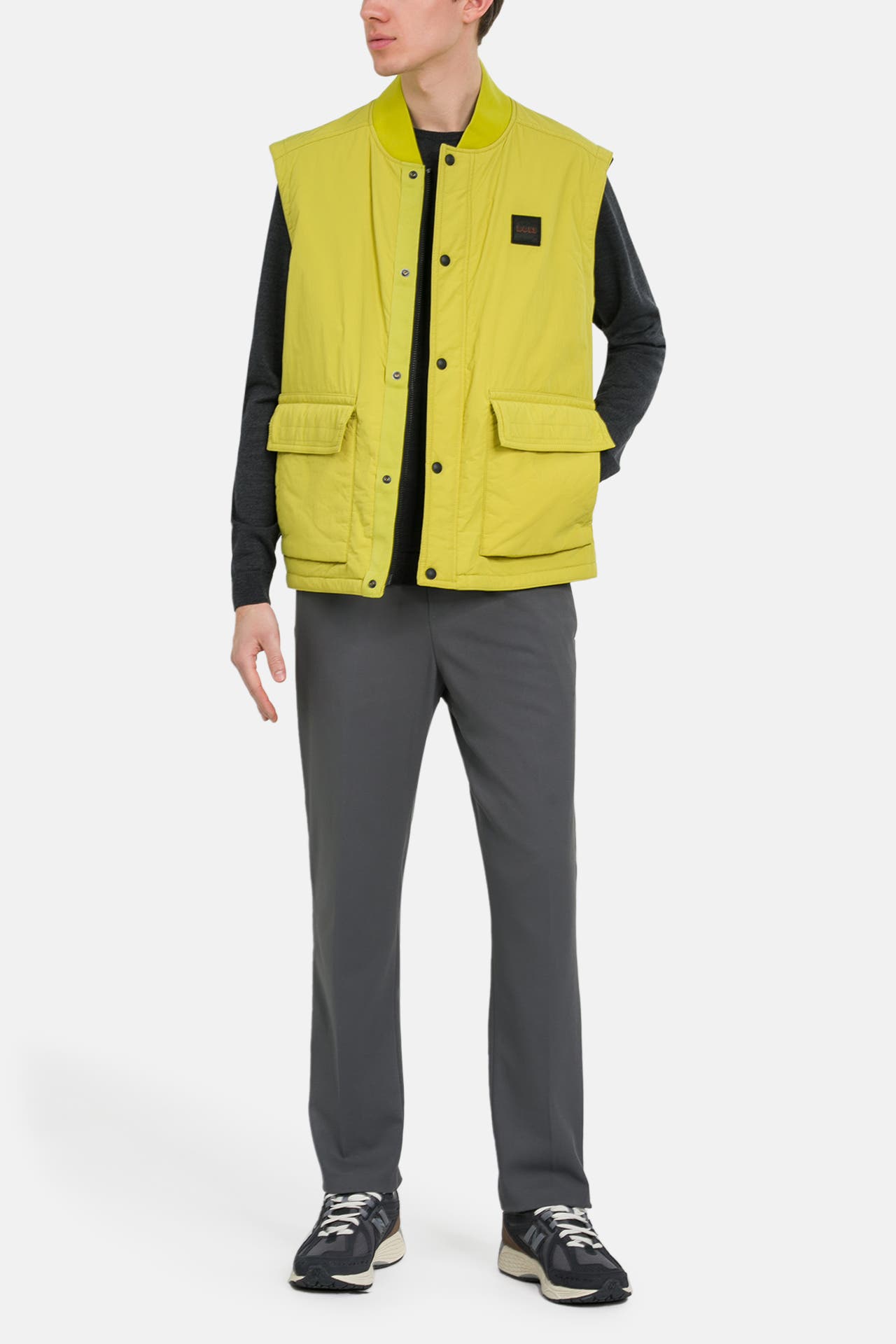 BOSS ORANGE Weste 'Ocomo' gelbgrün, Bild 1