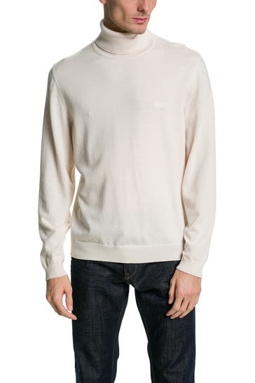 BOSS Strickpullover 'Baldebert' creme