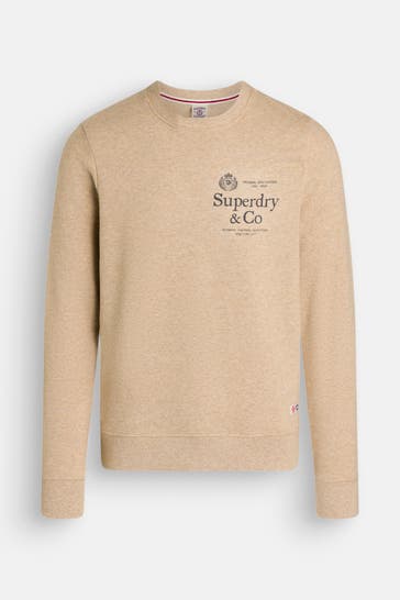 SUPERDRY Sweatshirt hellbraun