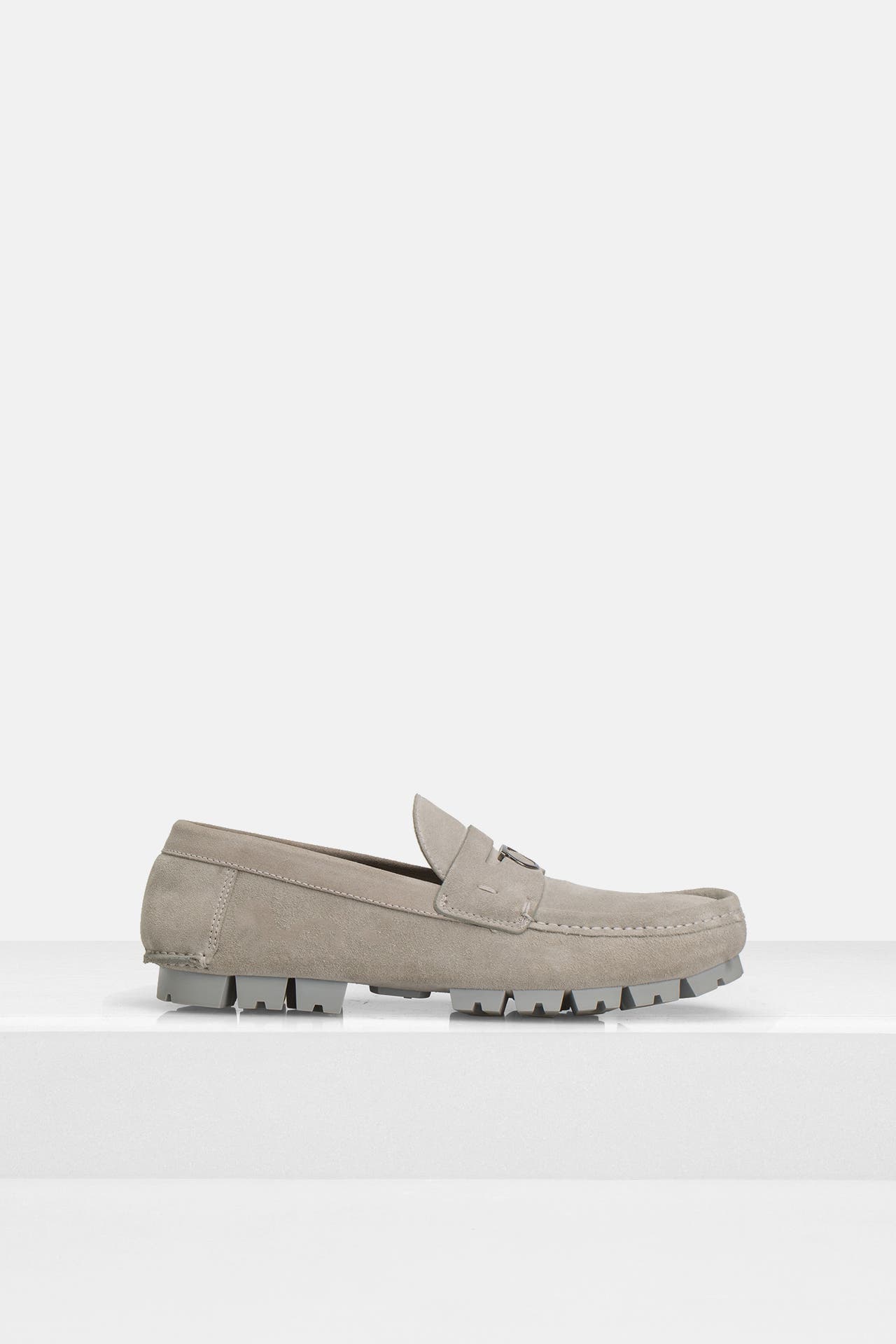 FERRAGAMO Mokassins 'Dougan' grau, Bild 1
