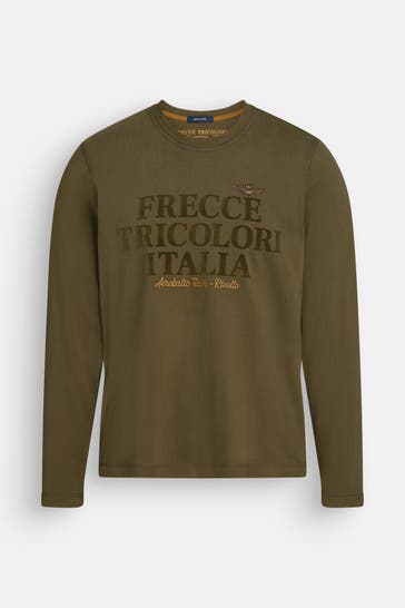 AERONAUTICA MILITARE Olive long-sleeved top