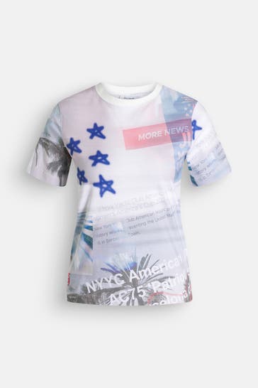 DESIGUAL T-Shirt 'Copamerica' gemustert