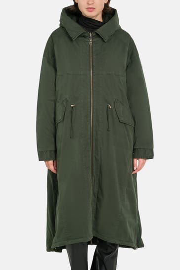 BLONDE NO. 8 Wende-Parka 'Beauty' dunkelgrün