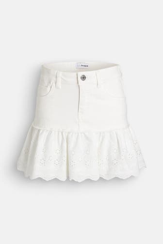 DESIGUAL Jeansrock weiß