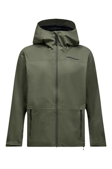 PEAK PERFORMANCE Hardshelljacke 'Hill HIPE 2L' dunkelgrün