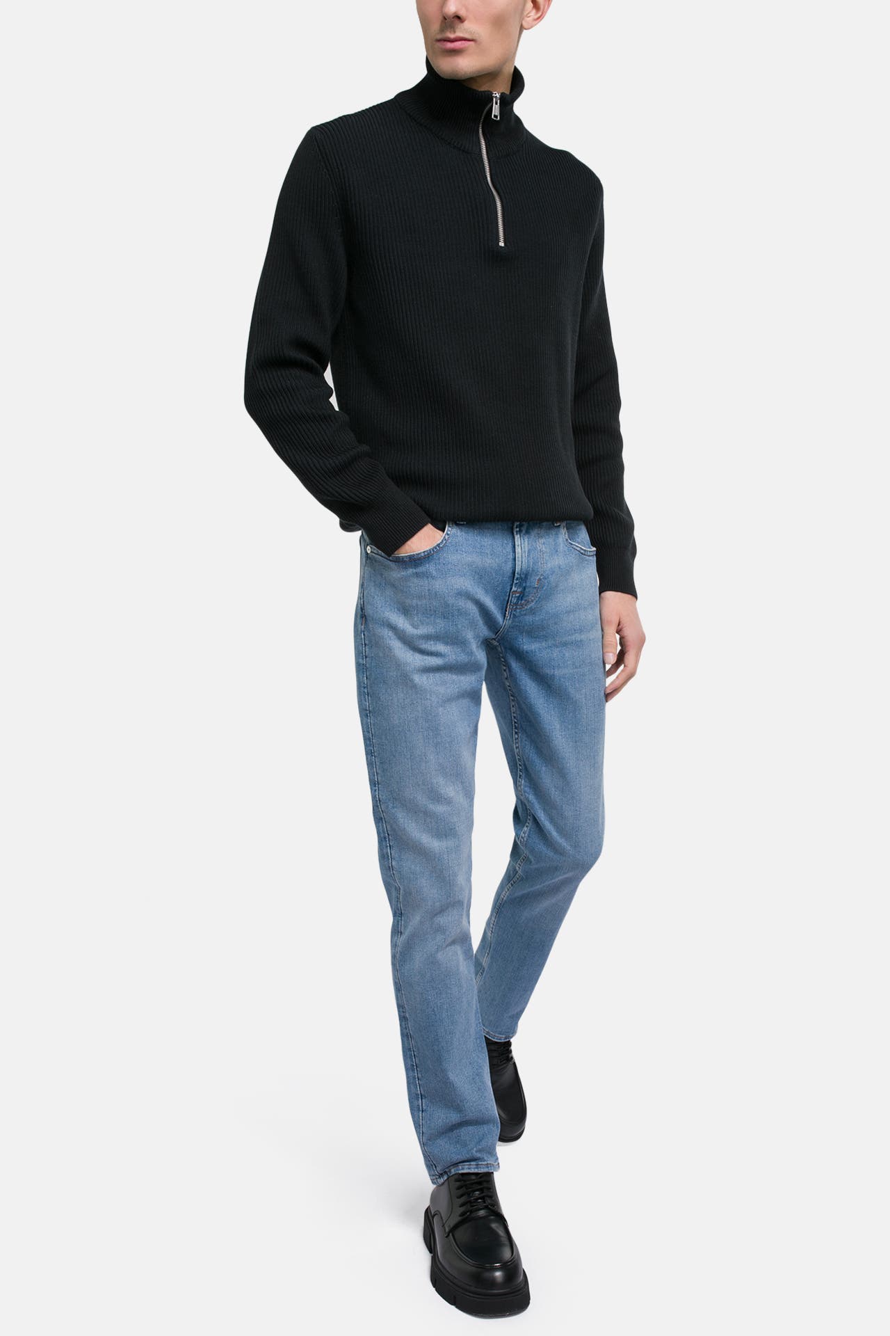 7 FOR ALL MANKIND Jeans blau slim, Bild 1