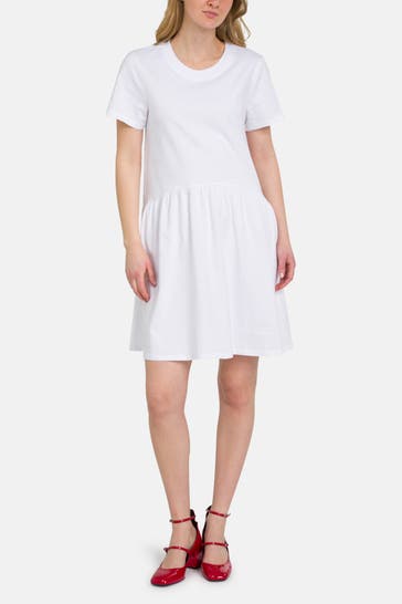 RICH & ROYAL Jerseykleid weiß