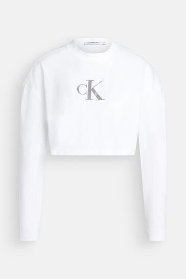 CK JEANS Longsleeve weiß