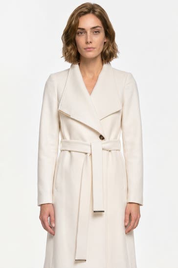 TED BAKER Wollmix-Mantel 'Rose' ecru