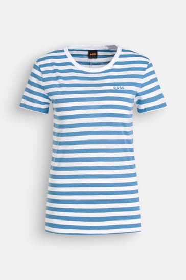 BOSS T-Shirt 'Esla' gestreift