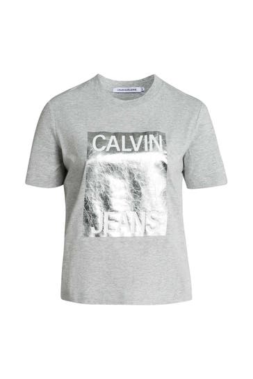 CK JEANS T-Shirt hellgrau