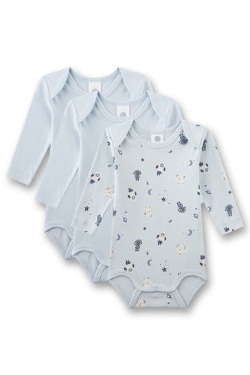 SANETTA 3er-Pack Bodies mehrfarbig